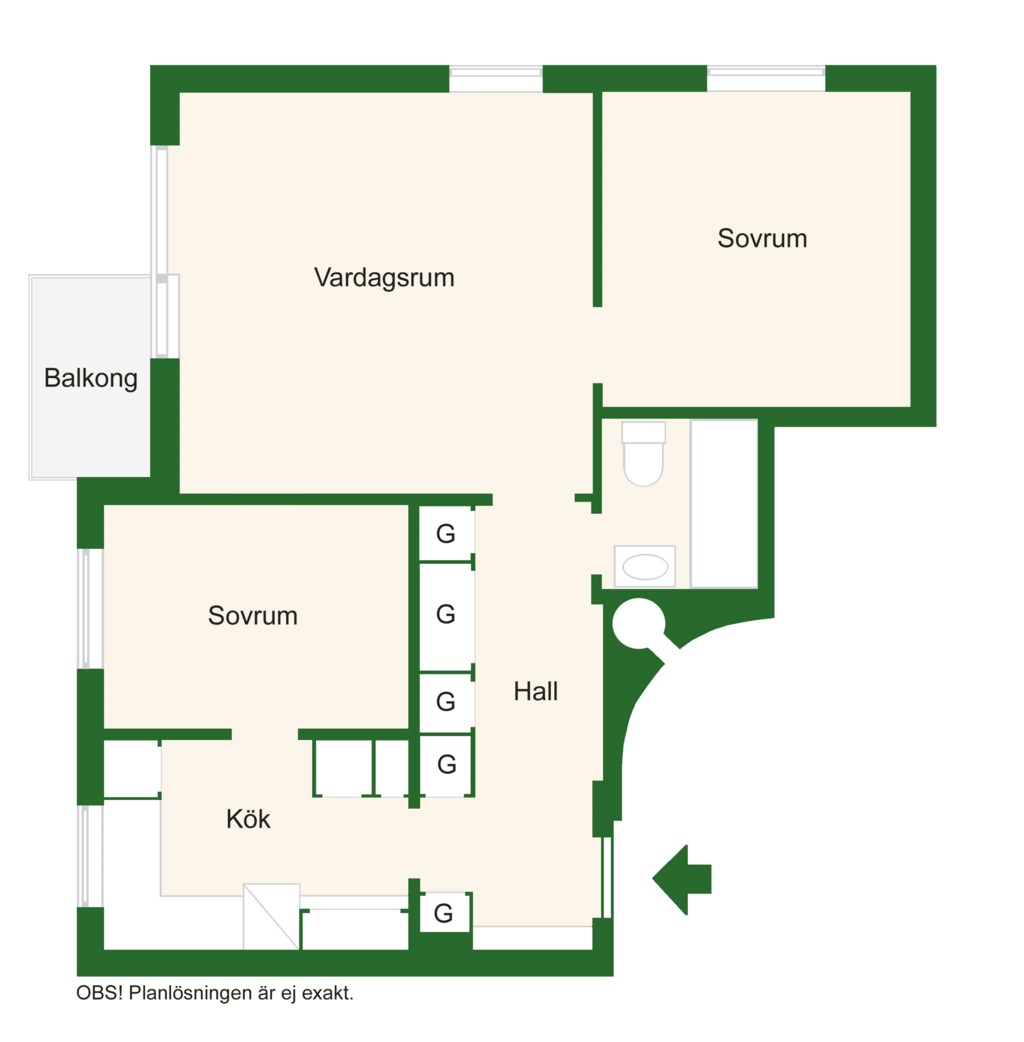 Blåsutvägen 25, 1,5 tr